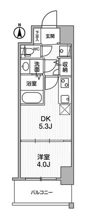 クレストコート江坂垂水町の物件間取画像